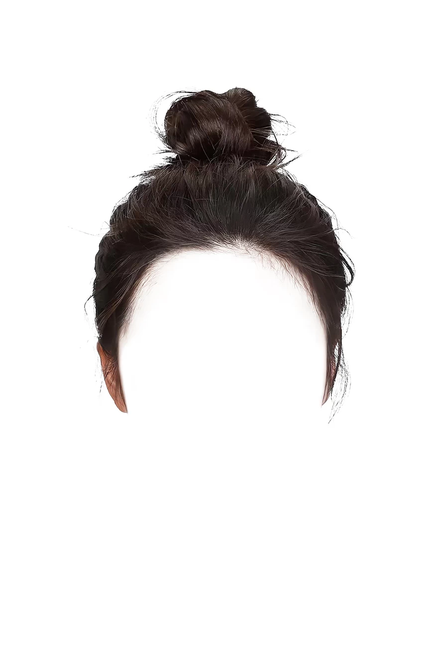 舞蹈生艺考证件照女士女生盘发丸子头发型后期合成PSD设计素材【045】